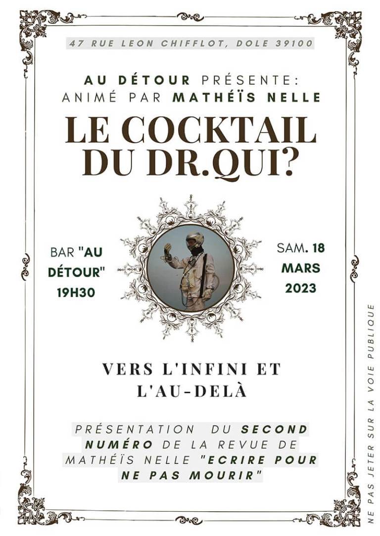 Évènement Café Philo Au Détour à Dole en mars 2023