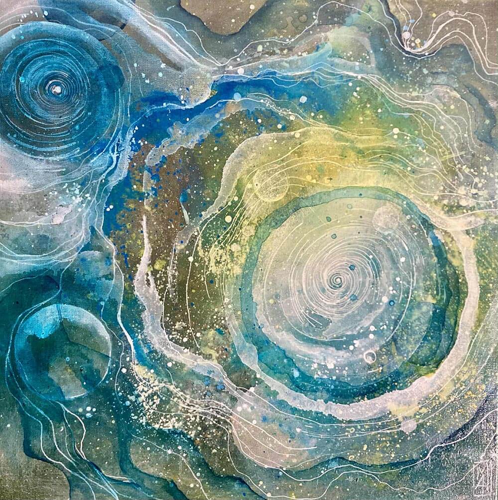 Exposition de Milie Art des Toiles / Emilie Renaud au Bar Au Détour à Dole