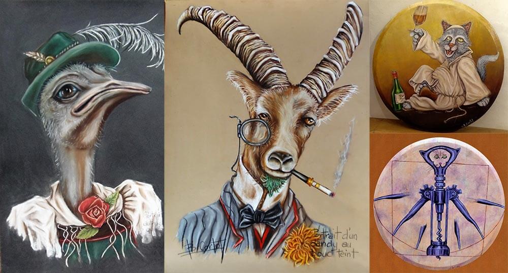 Exposition de peintures de Bruno Cortot Au Détour à Dole en 2026