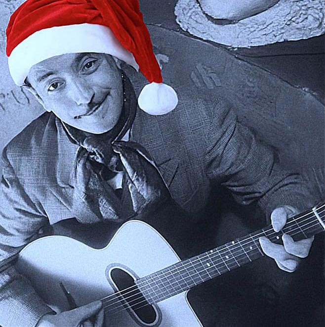 Concert surprise de Noël Au Détour avec quatre quitaristes, Django Reinhardt