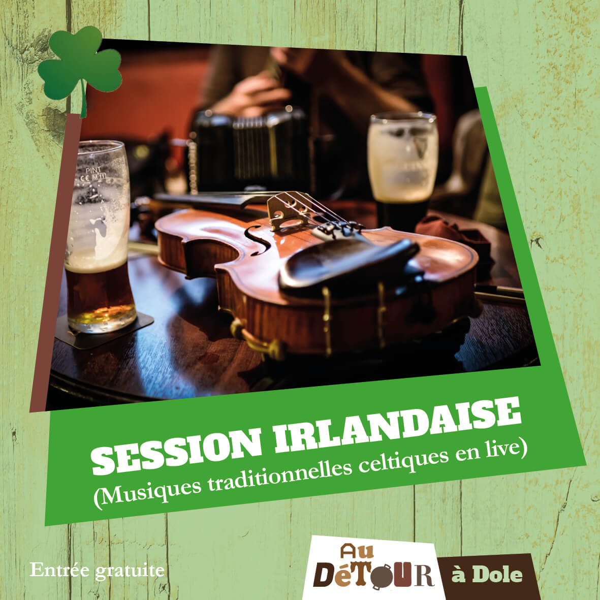 Session irlandaise au bar Au Détour à Dole